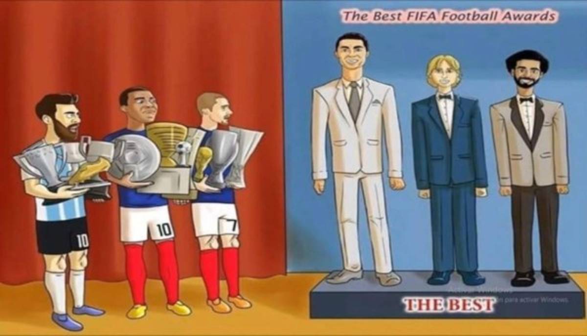 Así lucen los memes previo a la entrega del premio The Best