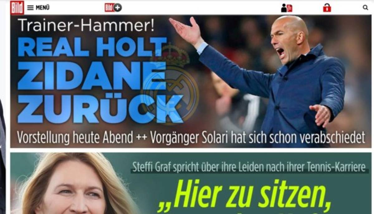 La prensa mundial resalta en sus portadas el regreso de Zidane al Real Madrid