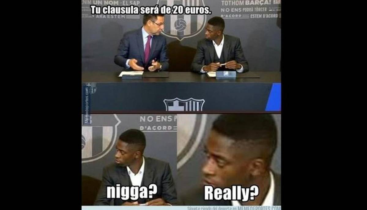 Los memes del sufrido triunfo del Barcelona ante el modesto Linares donde Dembelé es protagonista