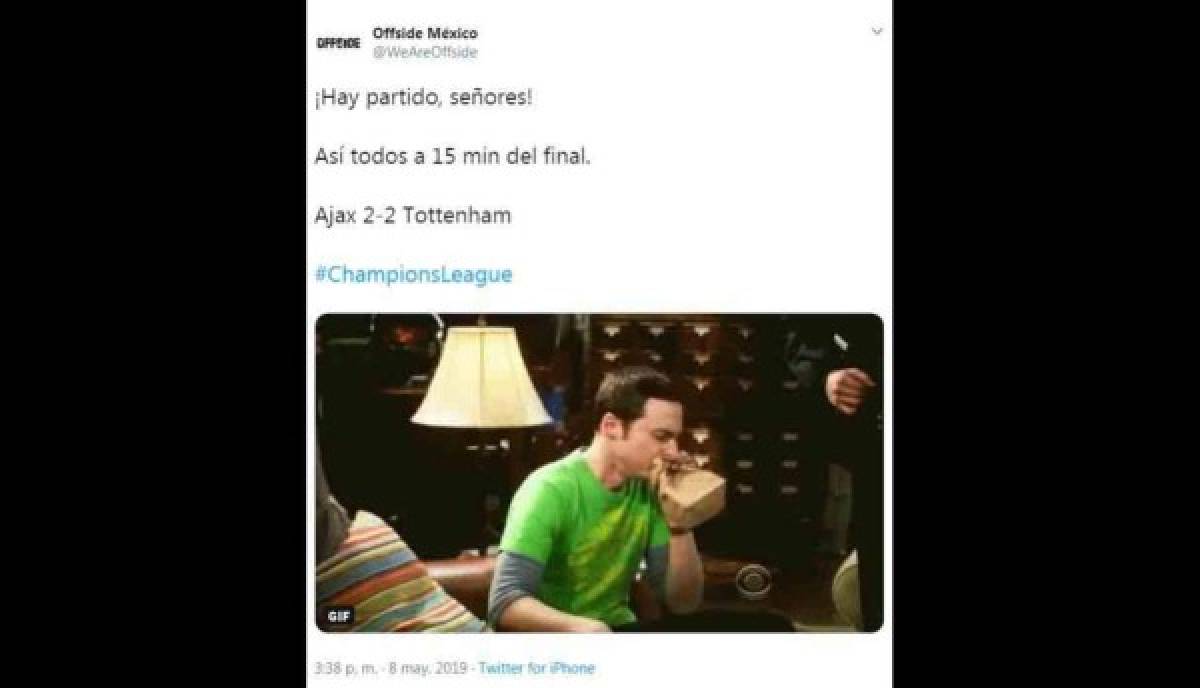 Los memes no perdonan al Ajax tras perder contra el Tottenham en último minuto en Champions