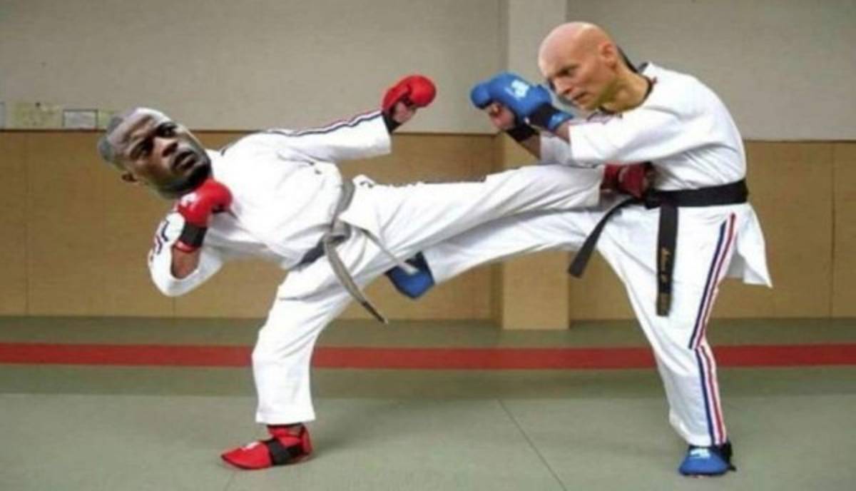 ¡Lluvia de memes! Patada de árbitro a jugador en Francia genera imagenes para morir de la risa