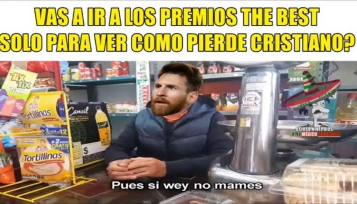 Así lucen los memes previo a la entrega del premio The Best
