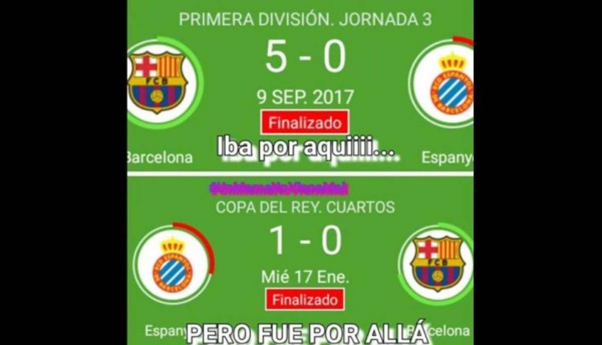 MEMES: Hacen pedazos a Messi y al Barça tras derrota ante el Espanyol en Copa del Rey