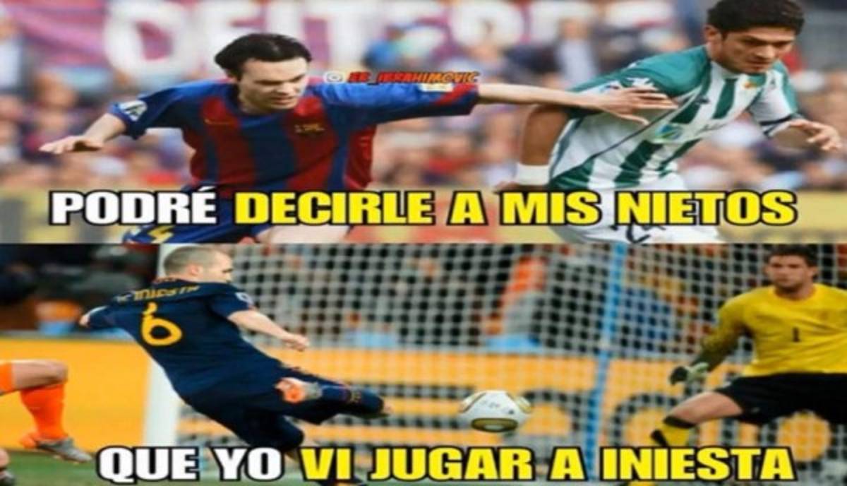 Los mejores memes de Iniesta y su adiós del Barça donde hacen pedazos a Messi