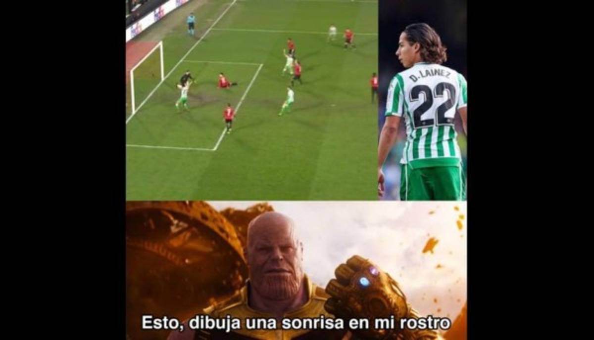Los otros memes que 'descuartizan' a Diego Lainez por su gol con el Betis, ya lo comparan con Messi y Zidane
