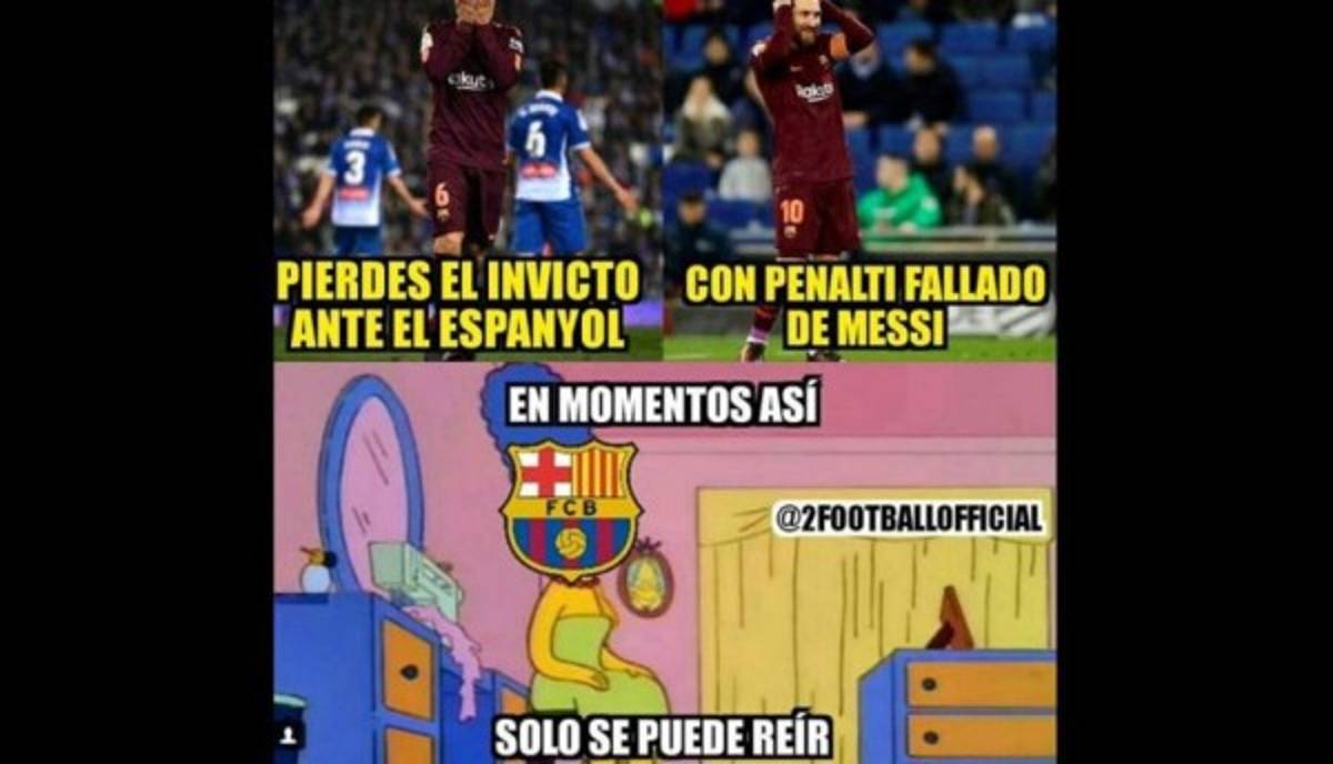 MEMES: Hacen pedazos a Messi y al Barça tras derrota ante el Espanyol en Copa del Rey