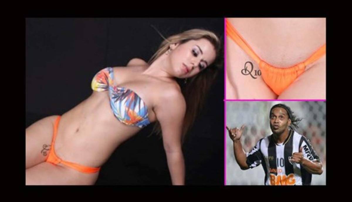 ¡LOCURA! Los estupendos tatuajes dedicados al astro brasileño, Ronaldinho