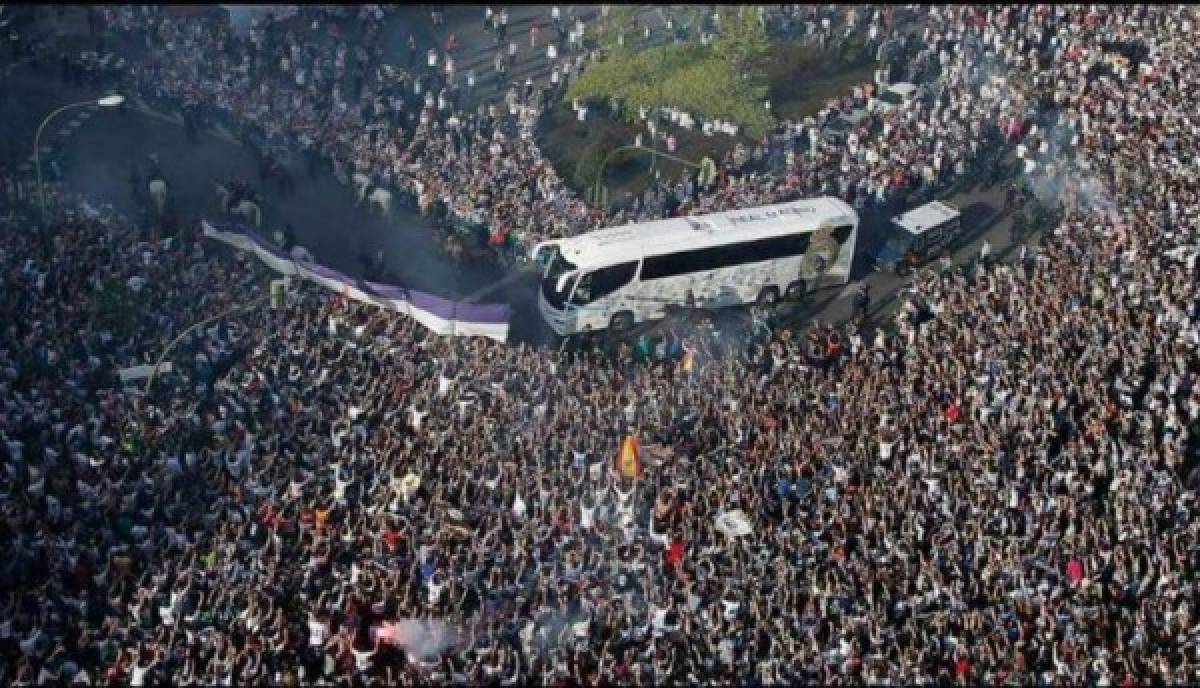 EN FOTOS: La brutal llegada del Real Madrid al Santiago Bernabéu