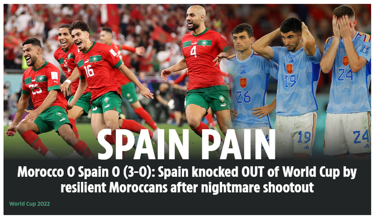 ¡Ridículo! Prensa internacional estalla tras la eliminación de España en Qatar: “No sabían que jugaban un Mundial”