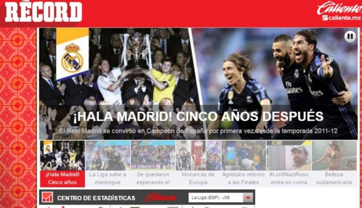 Lo que dice la prensa internacional sobre el título de Liga del Real Madrid