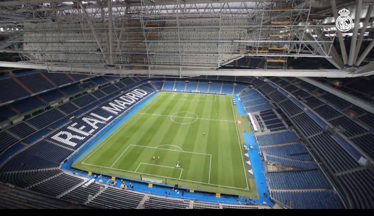 ¡Impresionante y de primer mundo! Así es el espectacular césped retráctil del nuevo Santiago Bernabéu, casa del Real Madrid