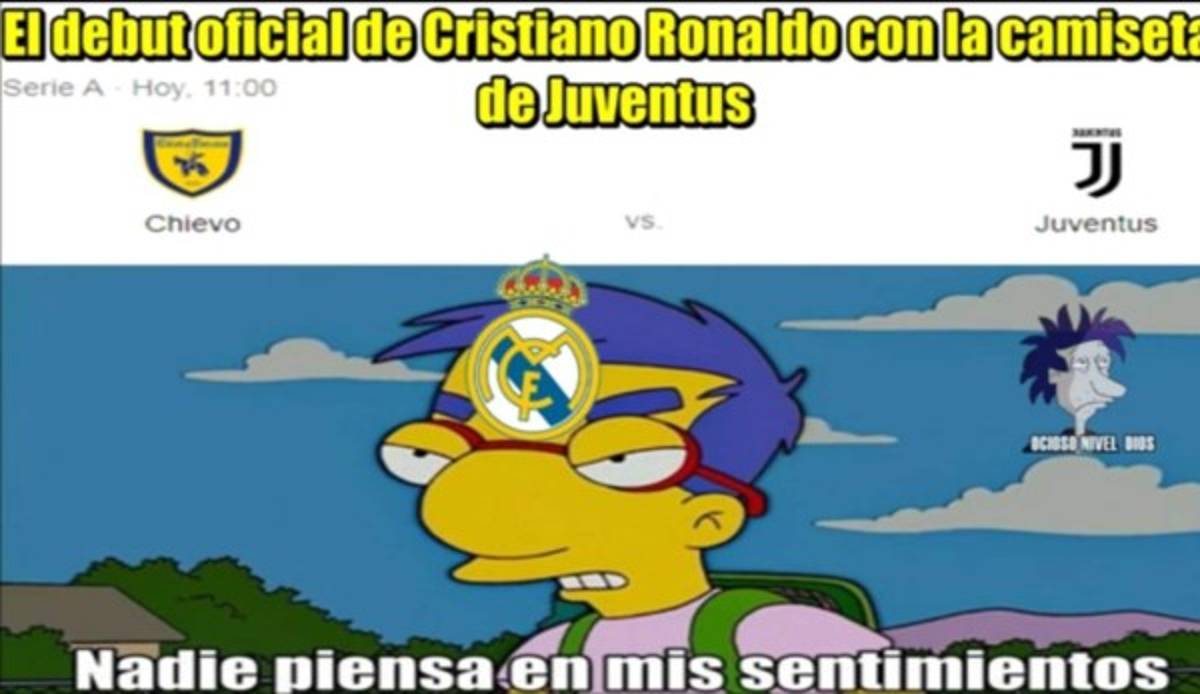 Los mejores memes del debut de Cristiano Ronaldo en Italia con la Juventus