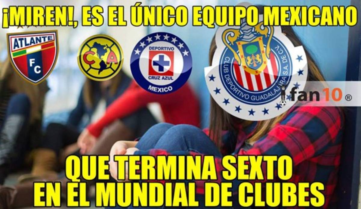 Acribillan a Chivas con memes tras hacer el ridículo en el Mundial de Clubes