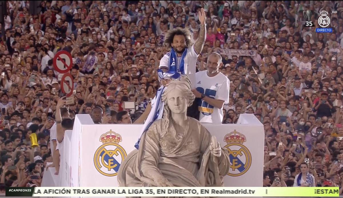 Espectacular fiesta: Real Madrid festejó en Cibeles con la afición su título 35 de la Liga de España