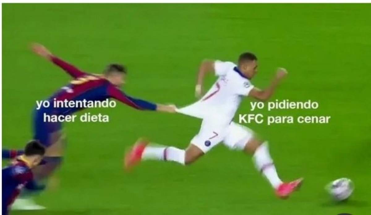 Hacen pedazos a Piqué y a Messi: Los otros memes de la goleada del PSG al Barcelona