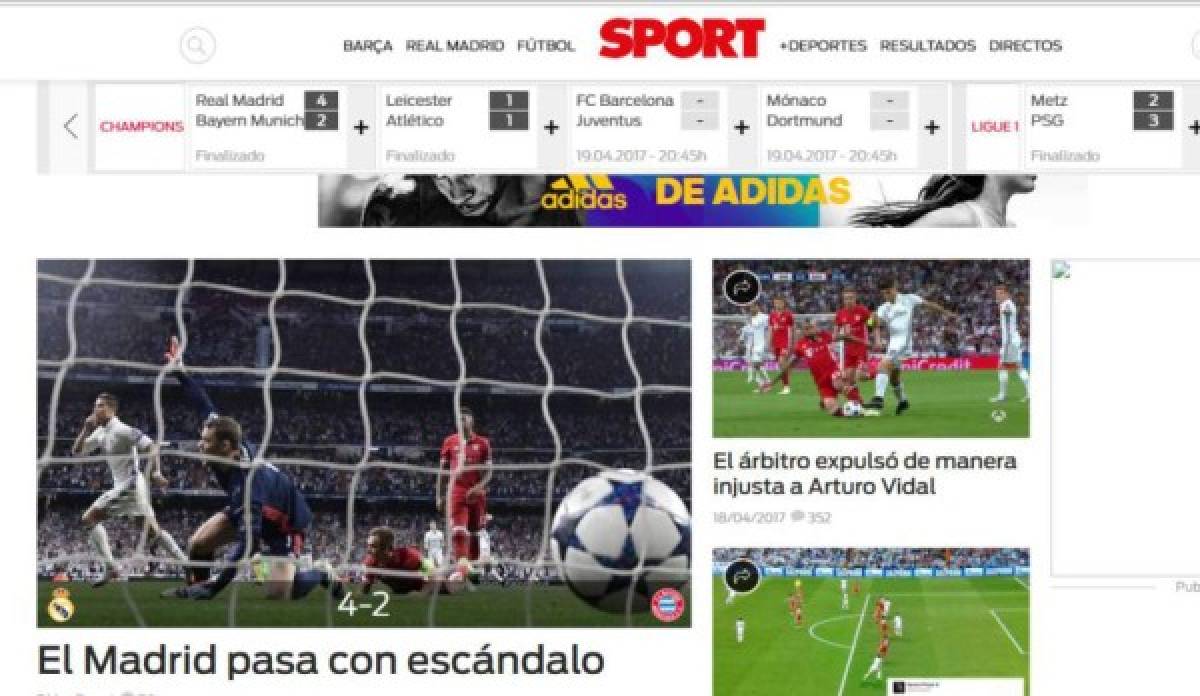 Lo que dice la prensa mundial sobre el polémico pase a semis del Real Madrid