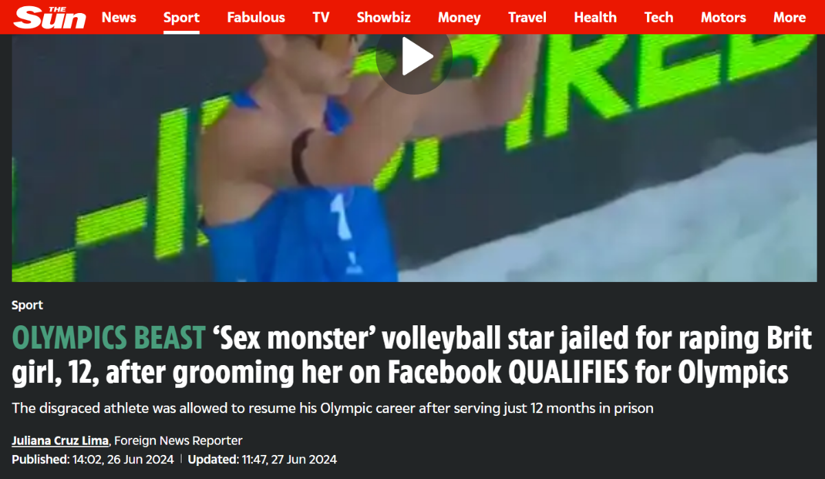 El exconvicto que es repudiado en los Juegos Olímpicos: el feo momento que vivió y la dura decisión que tomaron con él