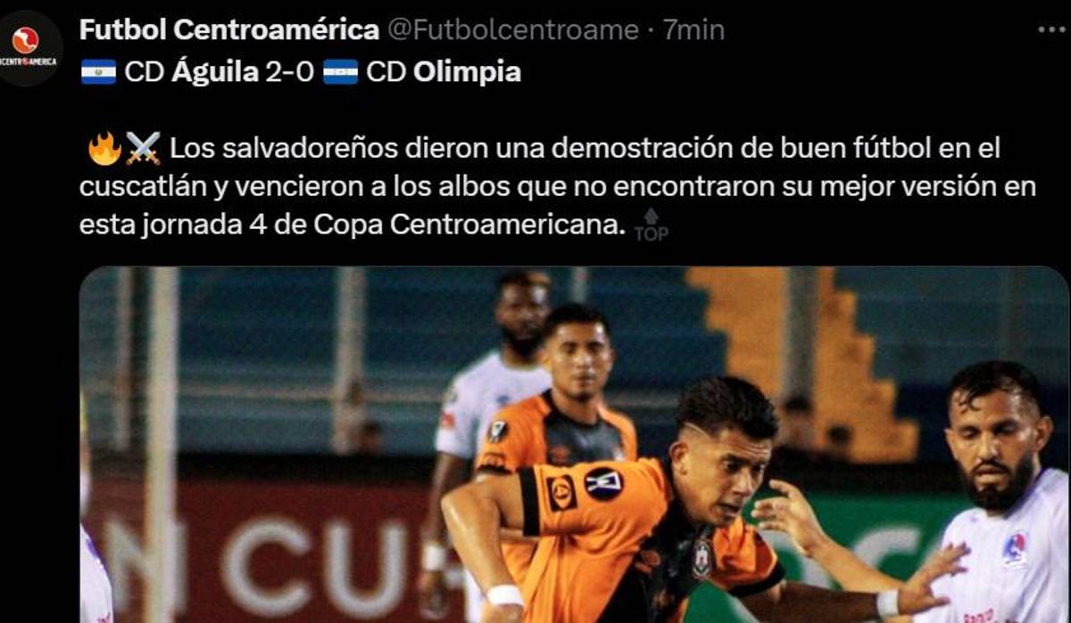“Águila venció al poderoso Olimpia”: no perdonan al equipo de Troglio tras dolorosa caída en la Copa Centroamericana