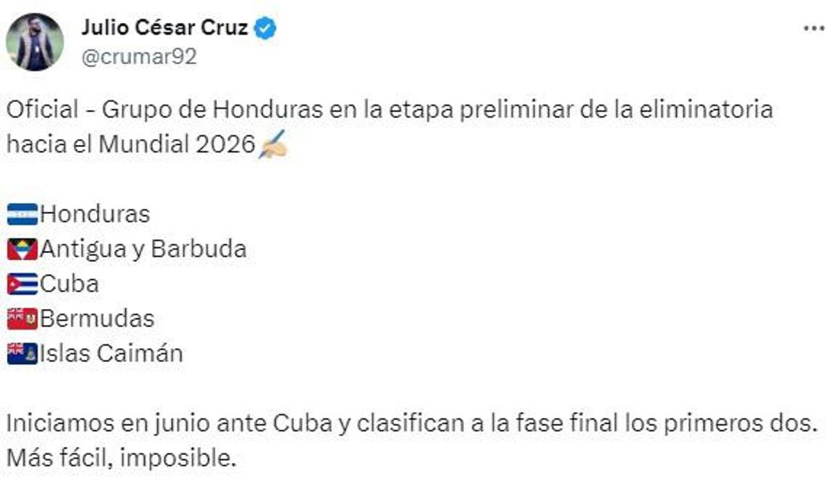 Así reacciona la prensa de Honduras tras conocer los rivales en la eliminatoria del Mundial 2026: “Regalito”