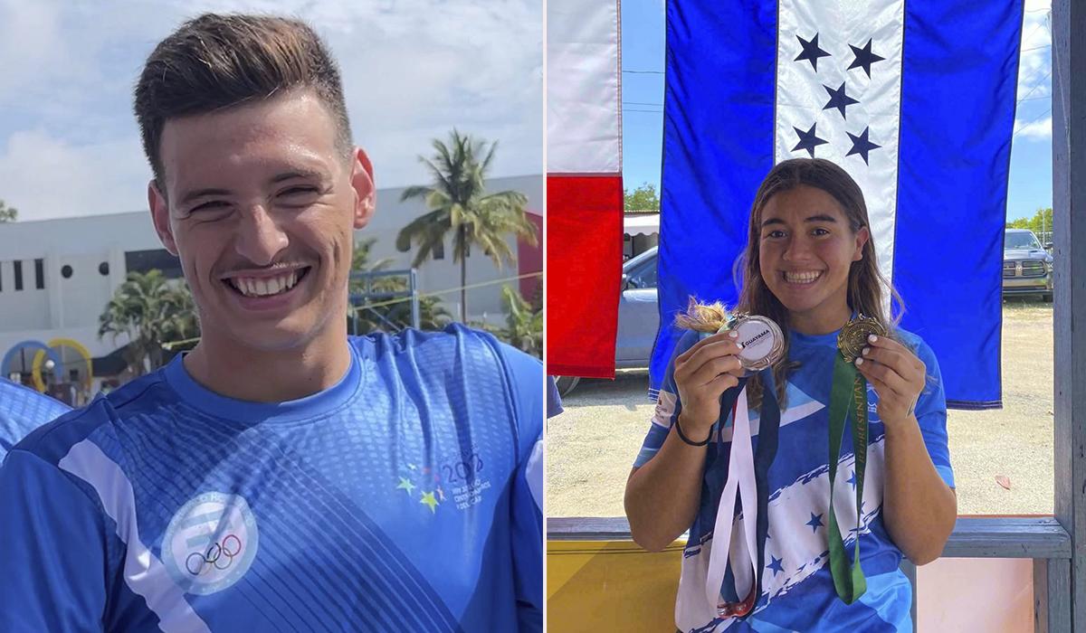 Hondureños Michell Ramírez y Diego Dulieu, por el oro en aguas abiertas en los Juegos Panamericanos 2023