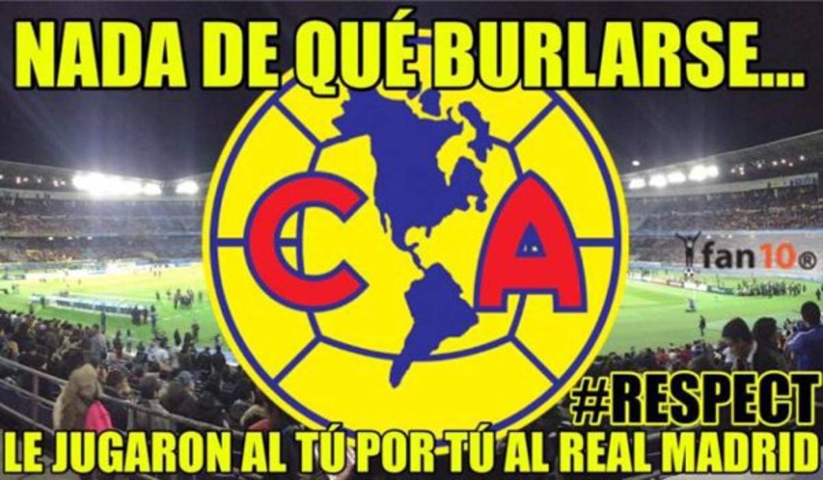 Real Madrid derrota al América y los memes no perdonan al club mexicano
