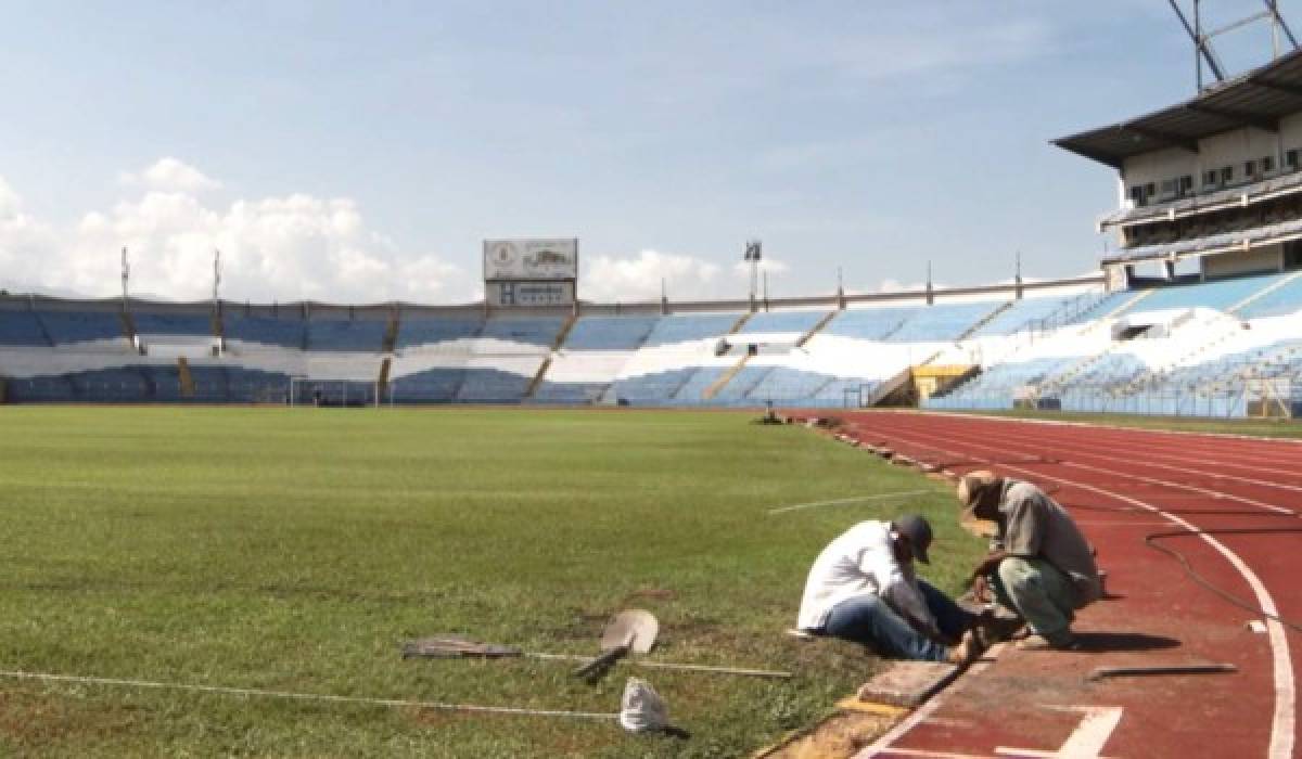 ¡Como mesa de billar! El Olímpico tiene una nueva cara para recibir a la Selección de Honduras frente a EUA