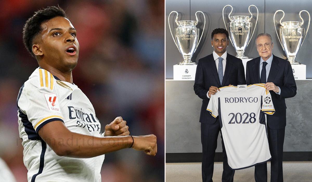 OFICIAL: Rodrygo firma nuevo contrato con el Real Madrid y lo blindan con una cláusula multimillonaria
