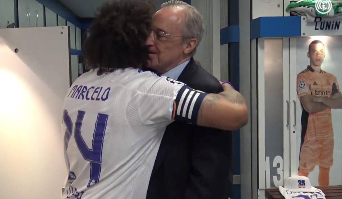 Nuevas fotos del festejo del Real Madrid: Regalo especial para Ancelotti y emotivo abrazo de Florentino Pérez con Marcelo