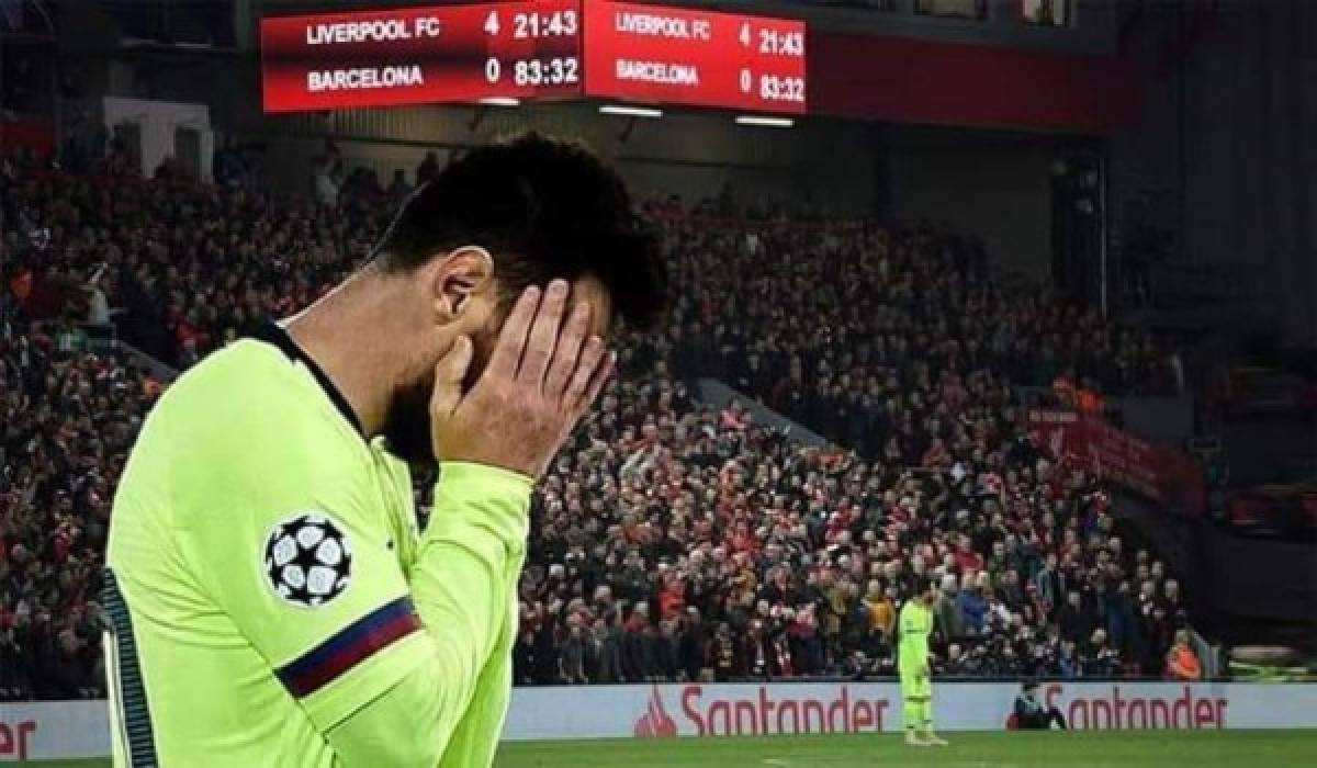 Barcelona, víctima de los memes tras cumplirse un año de la remontada del Liverpool en Anfield
