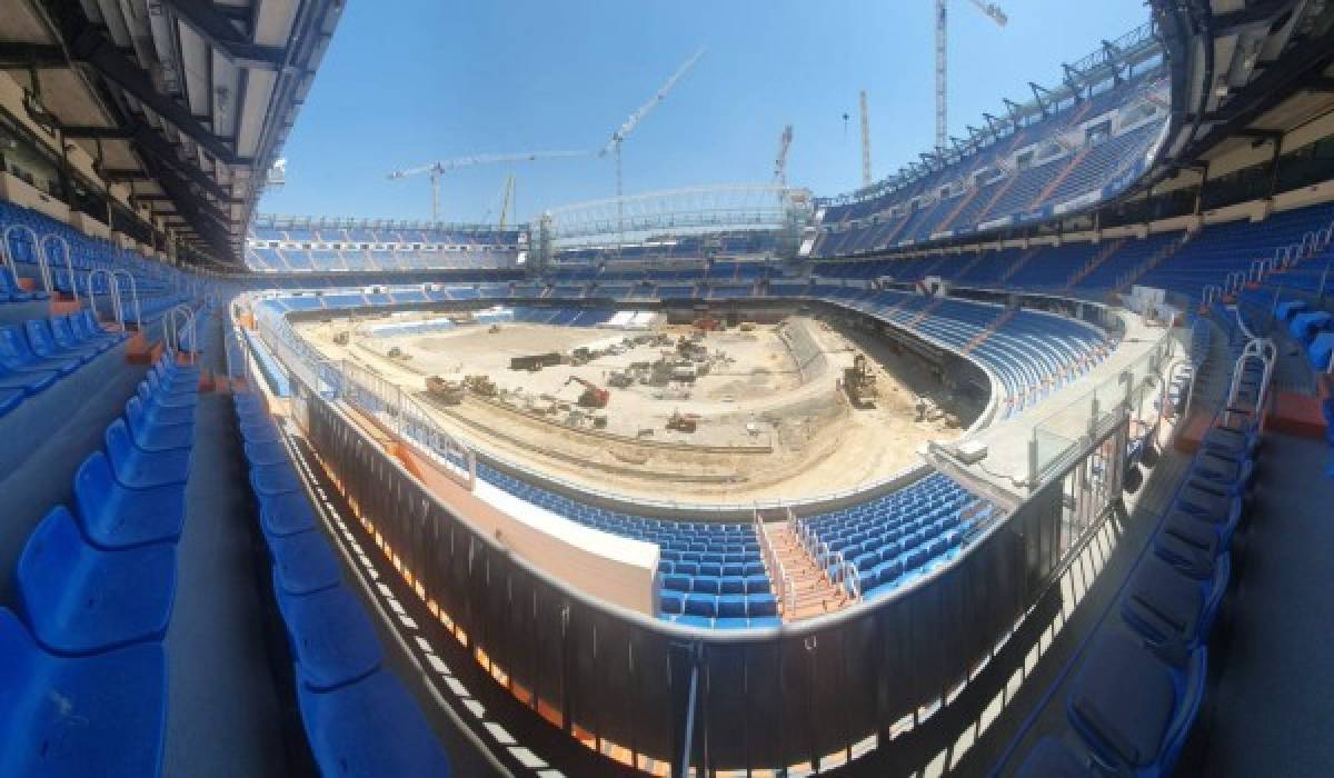 Las nuevas imágenes del Santiago Bernabéu: Se instala el impactante techo retráctil