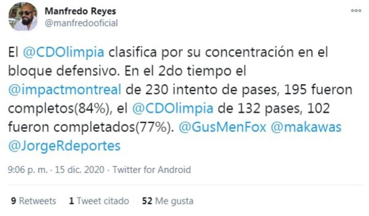 Lo que dijeron los periodistas hondureños y extranjeros sobre el pase de Olimpia a semifinales
