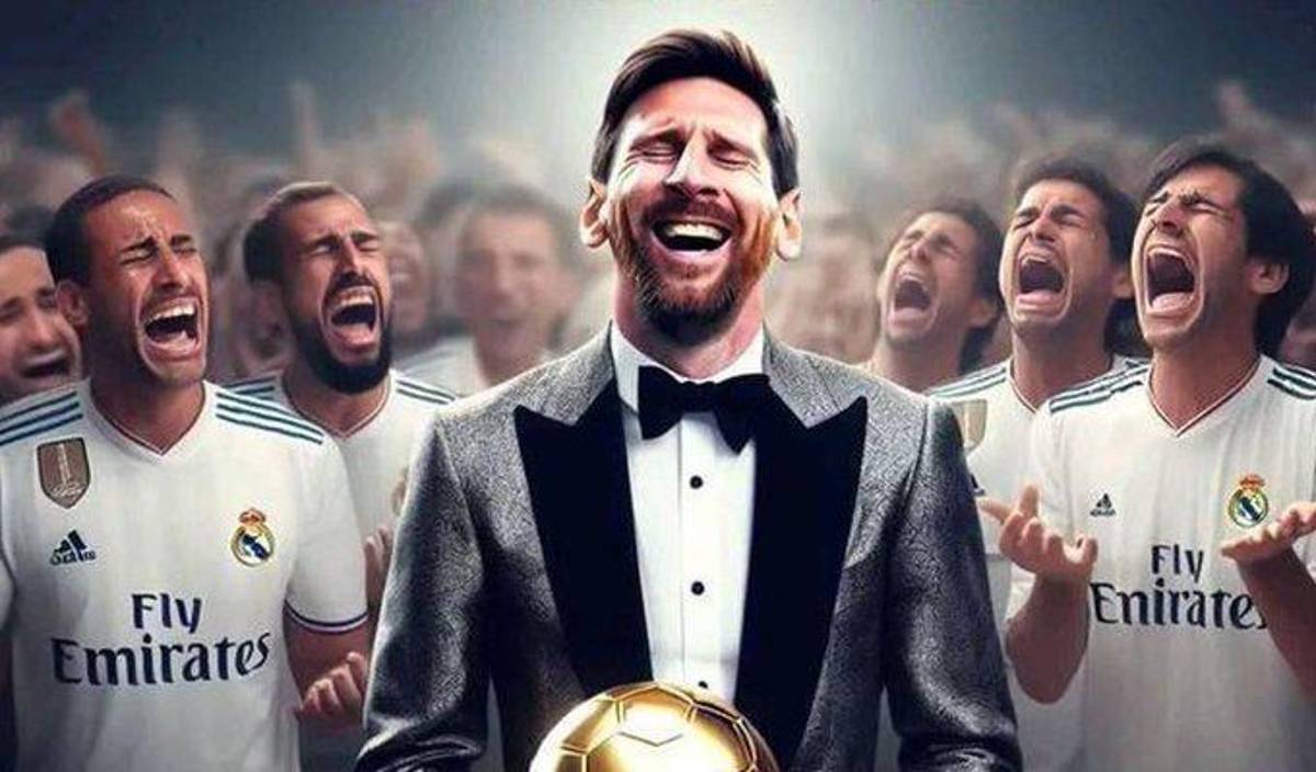 No se olvidaron de Cristiano Ronaldo: Así fueron los jocosos memes de Messi en la gala del balón de Oro 2023