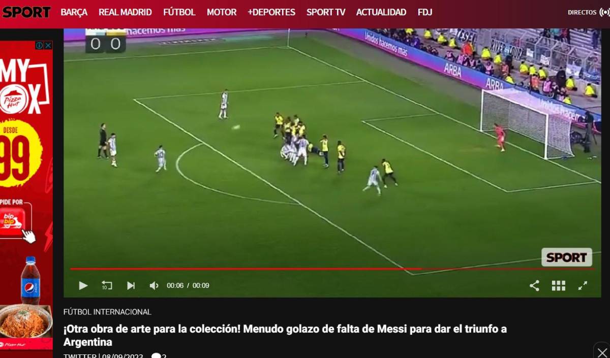 “Conmebol es la zona más fácil para clasificar”, “Messi es un hijo de...”: esto dice la prensa tras el golazo de tiro libre de Leo con Argentina