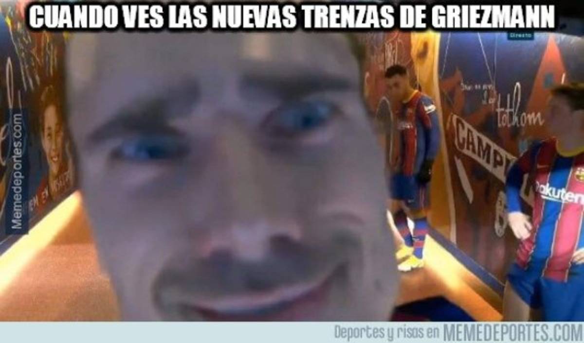 El nuevo look de Griezmann, protagonista de los memes en el Barcelona-Real Sociedad