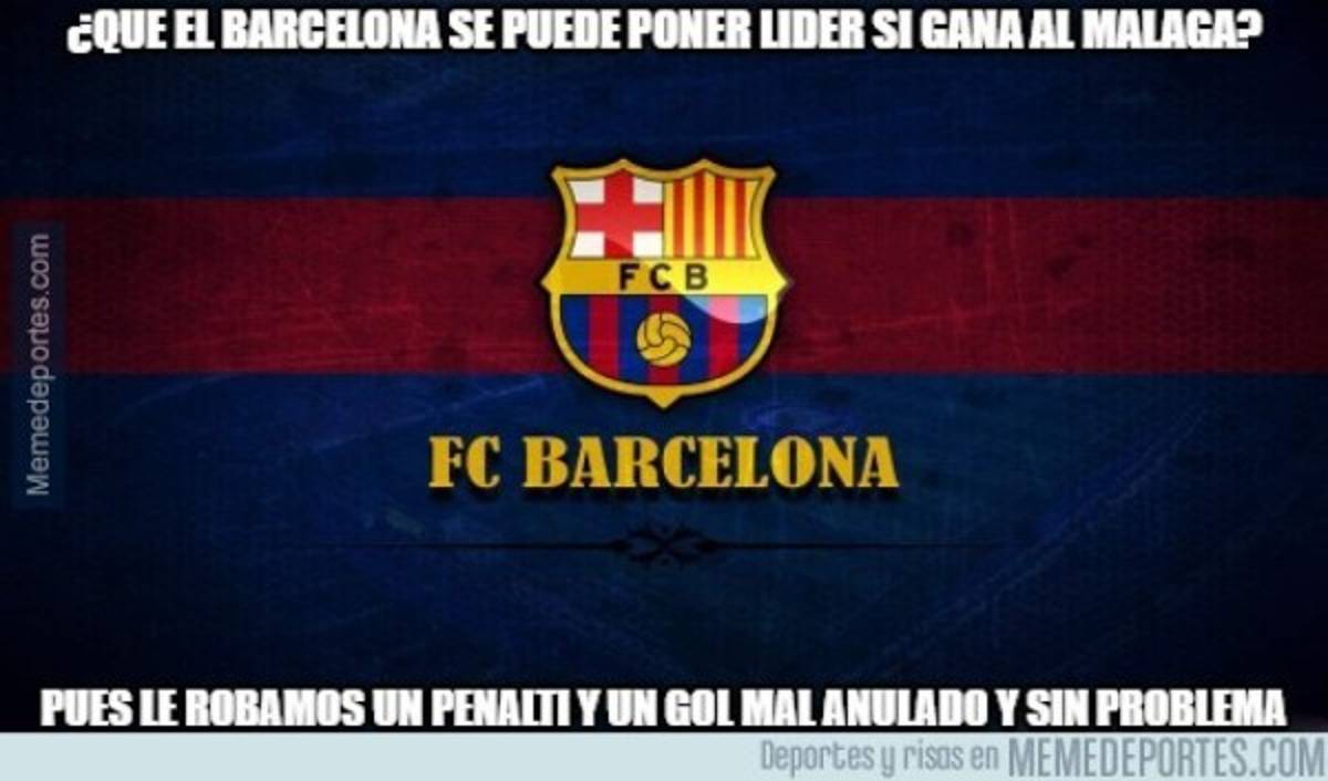 Amargos memes contra el Barcelona por empatar contra el Málaga