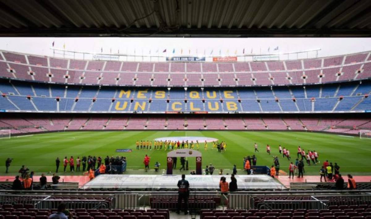 La locura en las afueras del Camp Nou tras cerrar estadio para el Barcelona-Las Palmas