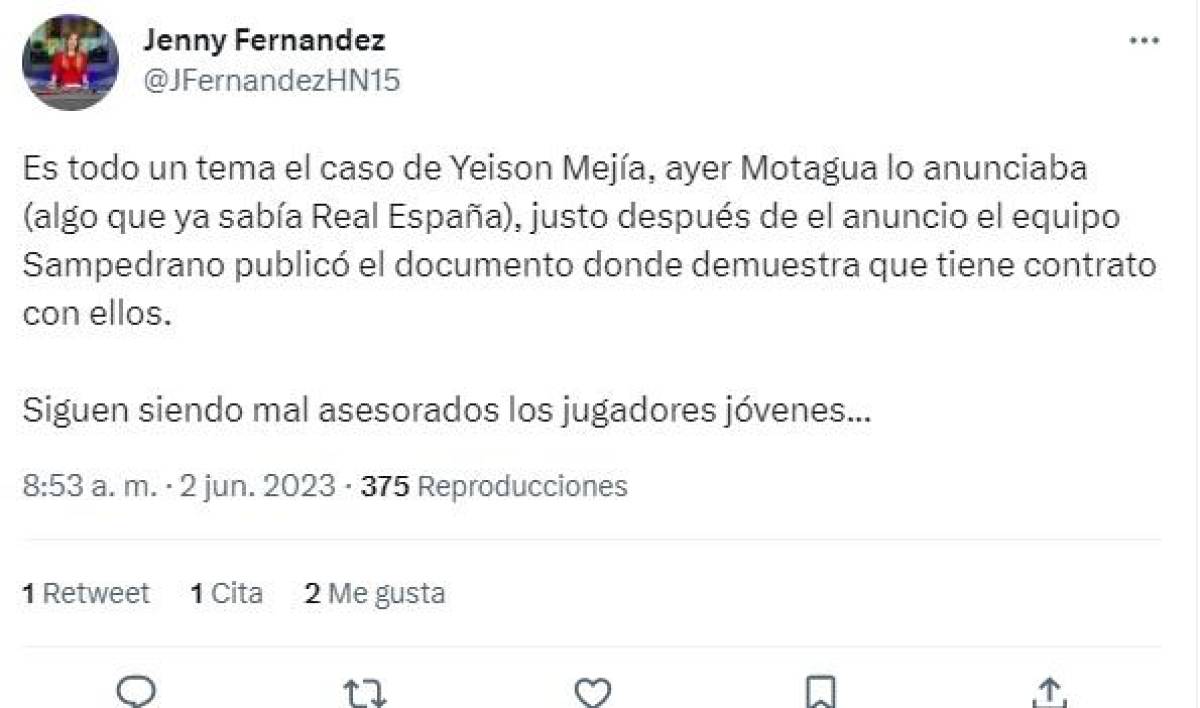 Lo que dice la prensa sobre la polémica entre Yeison Mejía, Motagua y Real España: “Siguen siendo mal asesorados”