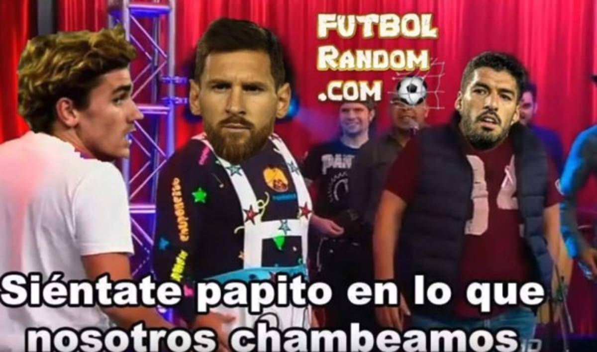 Los memes liquidan a Messi por su discurso y a Griezmann que no hace 'nada' luego del Barcelona-Arsenal