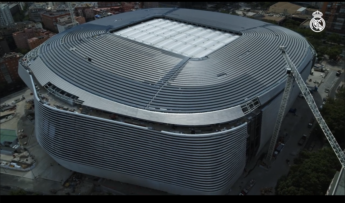 ¡Impresionante y de primer mundo! Así es el espectacular césped retráctil del nuevo Santiago Bernabéu, casa del Real Madrid