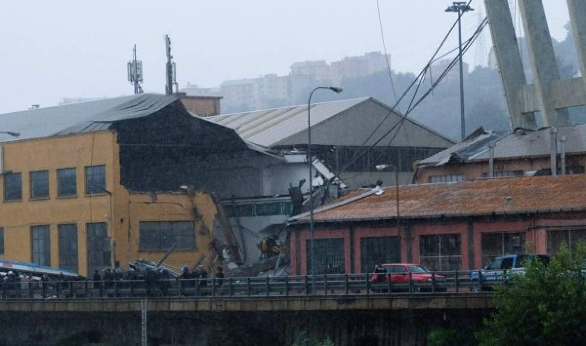 EN FOTOS: Así quedó el puente que se derrumbó en Génova, Italia