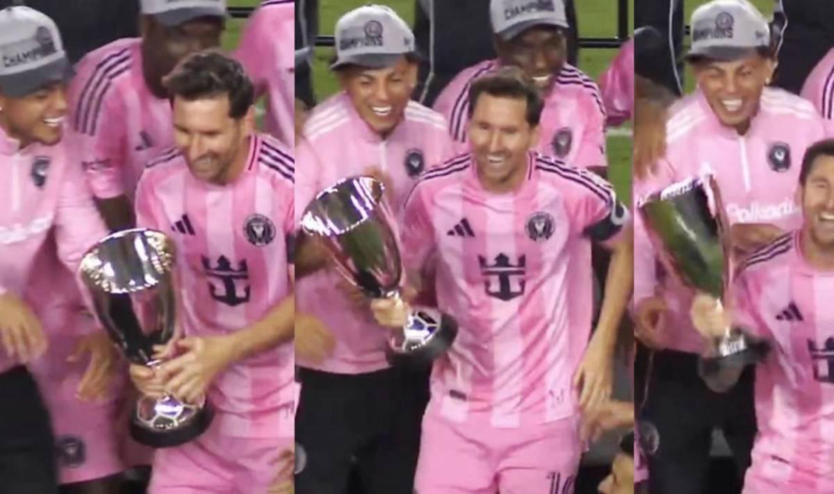 Messi protagoniza pelea, el tremendo beso que le dieron y David Ruiz celebra con Leo el título de Inter Miami en la MLS