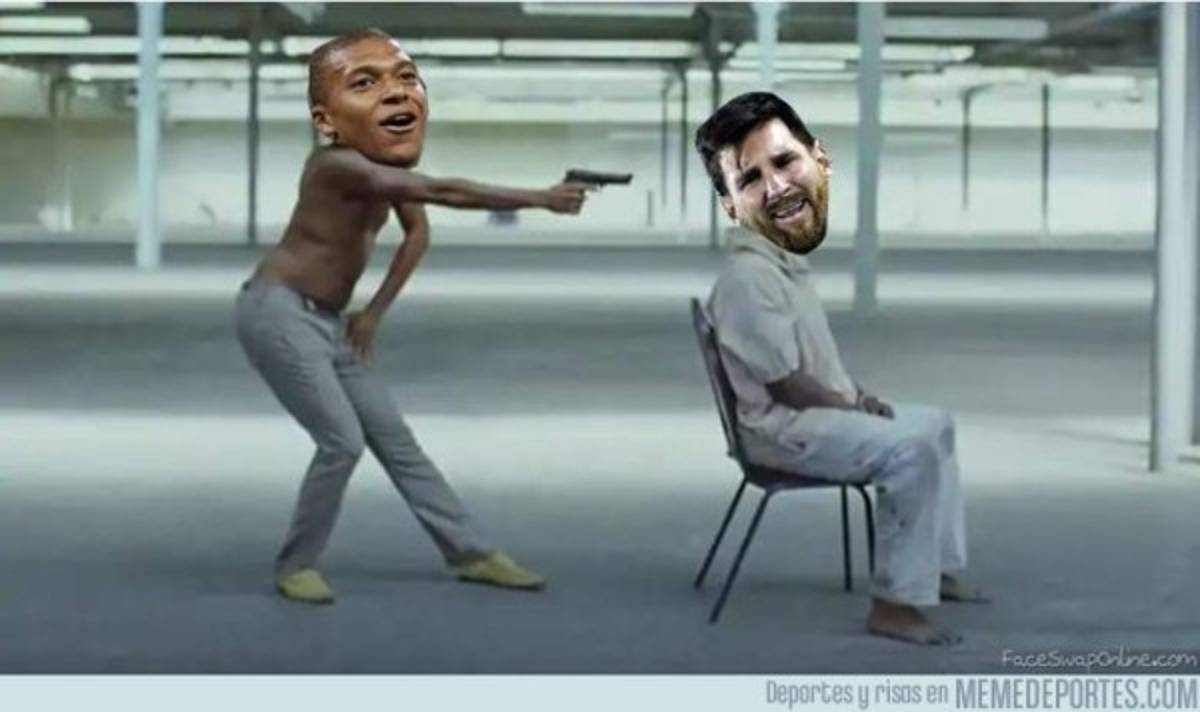 Mbappé aterroriza a Messi en los memes del Mundial de Rusia 2018  