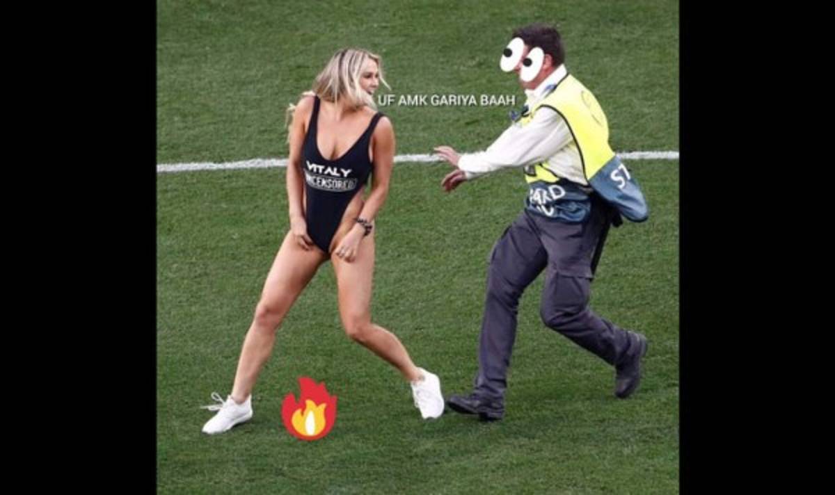 ¡Para morir de risa! Los memes liquidan a Messi tras la interrupción de Kinsey Wolanski en la final de la Champions  