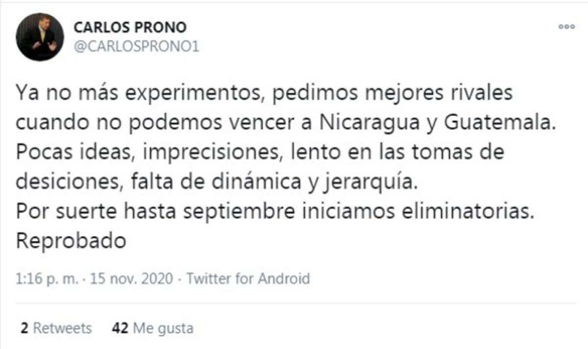 Las críticas hacia Fabián Coito tras perder ante Guatemala: 'Ridículo lo de la Selección”