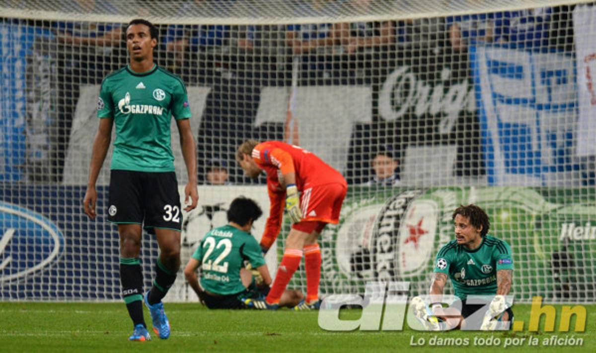 Schalke 04 vs Chelsea FC en UEFA Champions League.