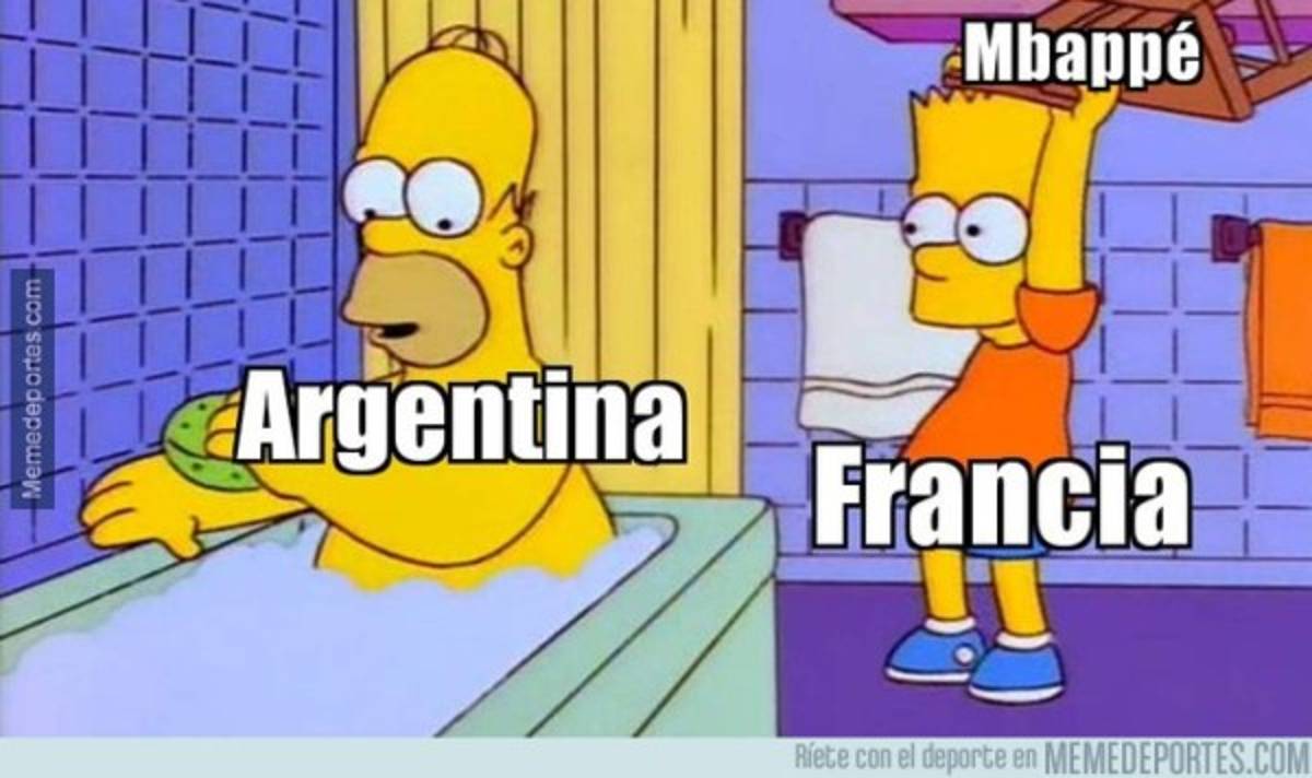 Mbappé aterroriza a Messi en los memes del Mundial de Rusia 2018  