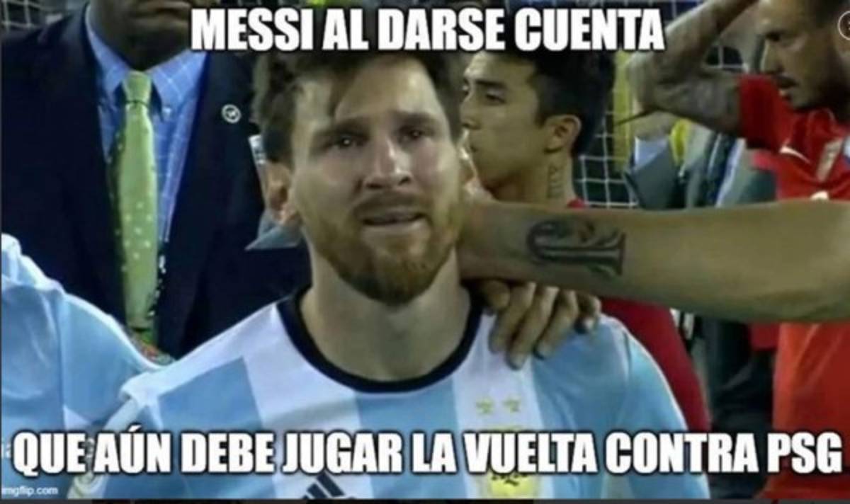 Hacen pedazos a Piqué y a Messi: Los otros memes de la goleada del PSG al Barcelona