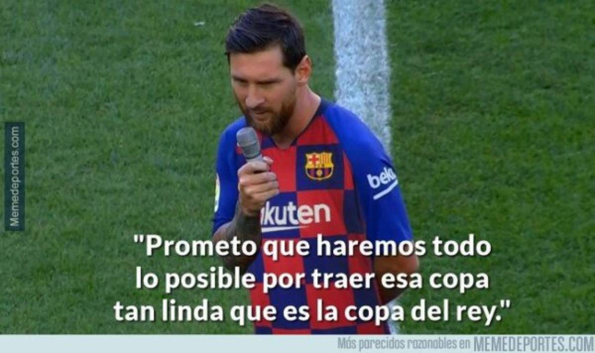 Los memes liquidan a Messi por su discurso y a Griezmann que no hace 'nada' luego del Barcelona-Arsenal
