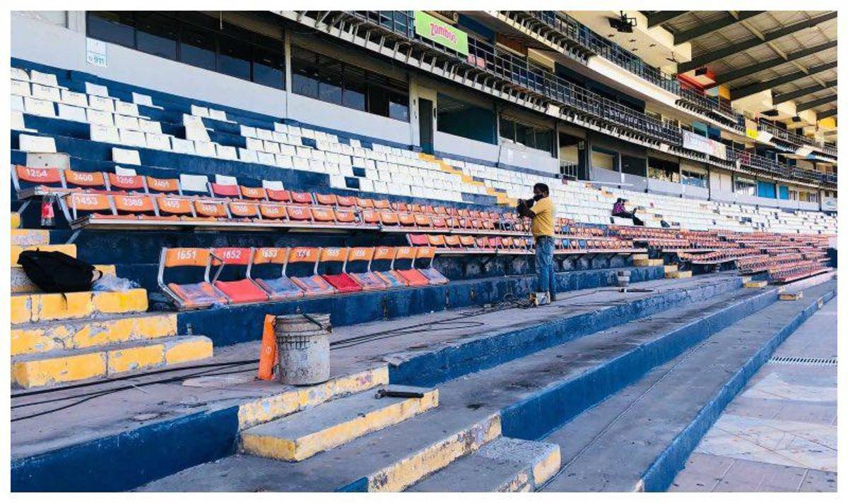 Maquillado y sin sillas: Así luce el estadio Nacional de Tegucigalpa previo a la toma de posesión de Xiomara Castro