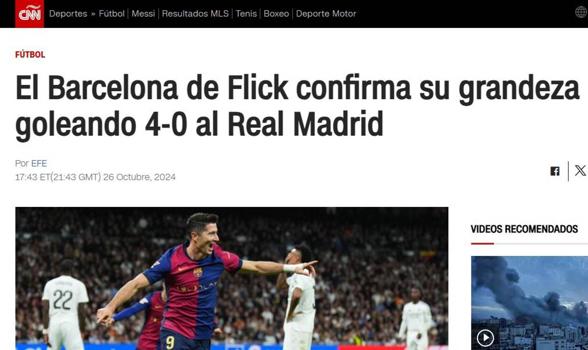 Prensa reacciona por la paliza del Barcelona ante Real Madrid: “Ridículo histórico de Mbappé; por esto somos los mejores del mundo”